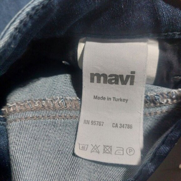 Mavi TESS High Rise Skinny Denim Jeans Womens 27 X 27 Pants Blue Sample - Picture 6 of 9